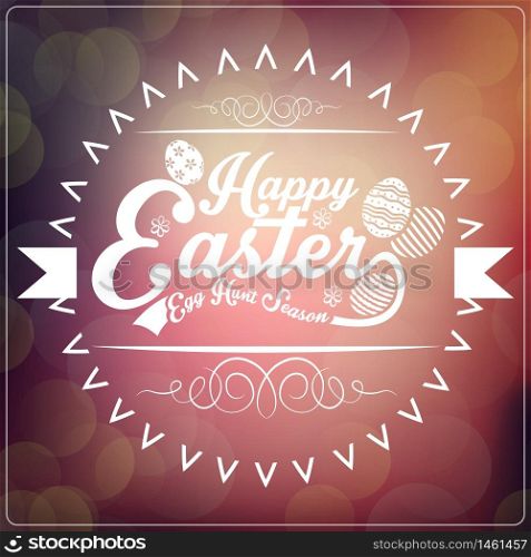 Happy Easter greeting card.Vector