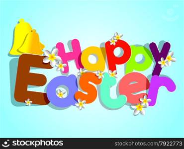 Happy Easter Greeting Card vector illustration