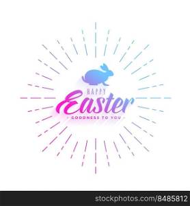 happy easter holiday greeting colorful design