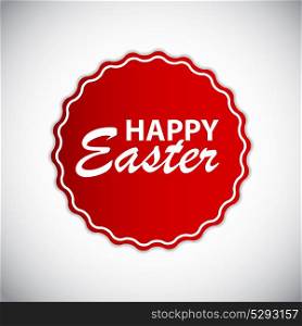Happy Easter Label Isolated Vector Illustration EPS10. Happy Easter Label Vector Illustration