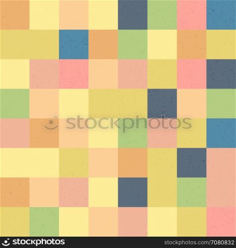 Happy Easter Mosaic Seamless Textured Pattern. Pastel colors
