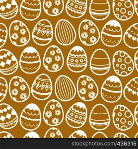 Happy easter repetition vector background. Seamless wallpaper with eggs. Easter pattern seamless with line eggs illustration. Happy easter repetition vector background. Seamless wallpaper with eggs