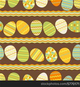 Happy Easter retro seamless pattern.