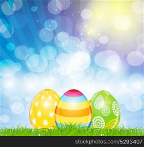 Happy Easter Spring Background Vector Illustration EPS10. Happy Easter Spring Background Vector Illustration