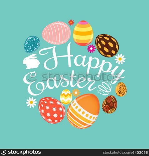 Happy Easter Spring Holiday Background Illustration EPS10. Happy Easter Spring Holiday Background Illustration