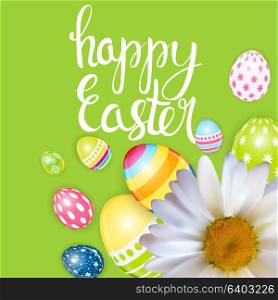 Happy Easter Spring Holiday Background Illustration EPS10. Happy Easter Spring Holiday Background Illustration