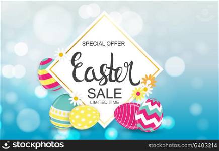 Happy Easter Spring Holiday Background Vector Illustration EPS10. Happy Easter Spring Holiday Background Vector Illustration