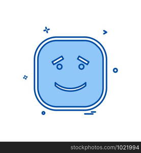 Happy Emoji icon design vector