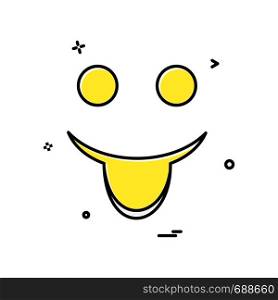 Happy Emoji icon design vector
