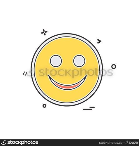 Happy Emoji icon design vector