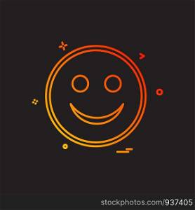 Happy Emoji icon design vector