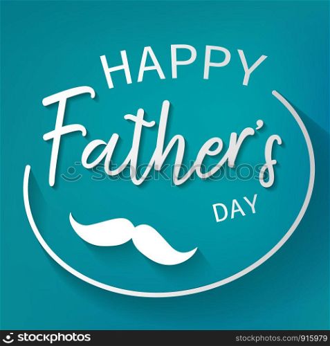 Happy father day graphic design background. Decoration and Celebration card concept. Wallpaper and Paper art theme. Daddy day and holiday theme.