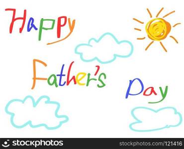 happy father&rsquo;s day card for father&rsquo;s day design