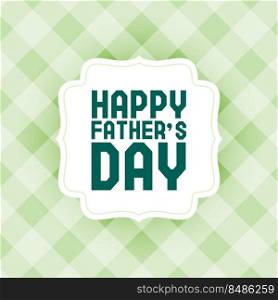 happy father’s day background with gingham pattern