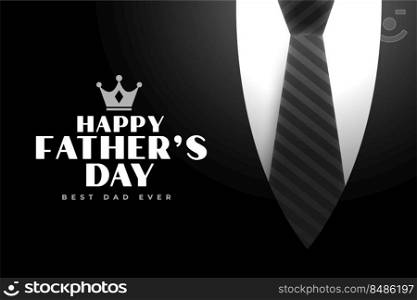happy father’s day nice greeting with coat and tie