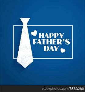 happy fathers day blue flat style background