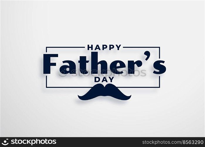 happy fathers day card design in elegant style