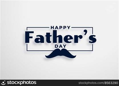 happy fathers day card design in elegant style