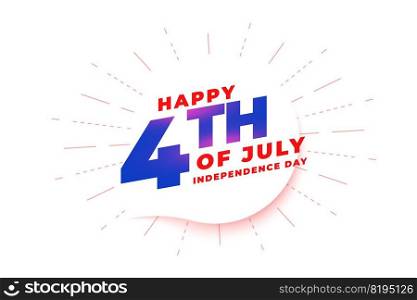 happy fourth of july background design 
