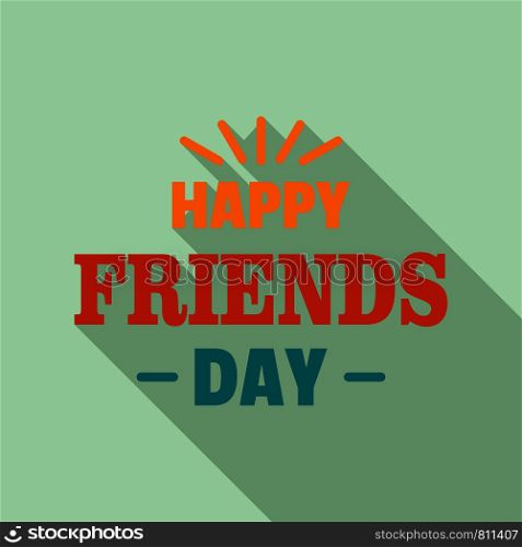 Happy friends magic day logo. Flat illustration of happy friends magic day vector logo for web design. Happy friends magic day logo, flat style