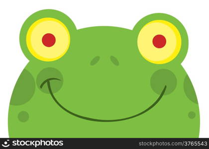 Happy Frog Cartoon Character