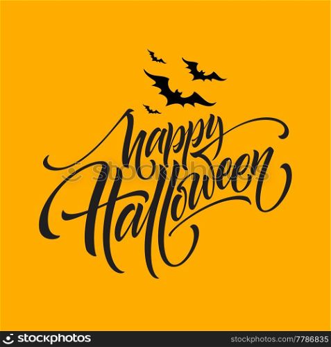 Happy halloween. Hand drawn creative calligraphy and brush pen lettering. Vector illustration EPS10. Happy halloween. Hand drawn creative calligraphy and brush pen lettering. Vector illustration