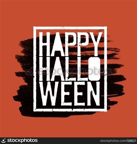 Happy Halloween. Holiday logotype