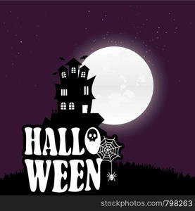 Happy Halloween scary Night background