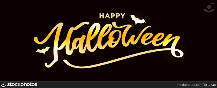 Happy Halloween Text Banner Lettering Holiday Special offer Shop. Happy Halloween Text Banner Lettering Holiday Special offer Shop Now