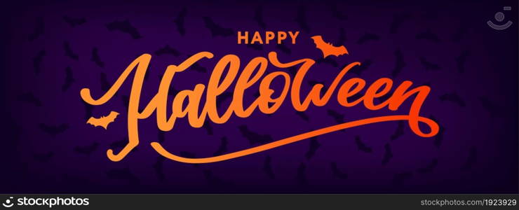 Happy Halloween Text Banner Lettering Holiday Special offer Shop. Happy Halloween Text Banner Lettering Holiday Special offer Shop Now