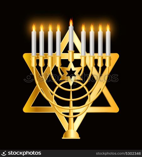 Happy Hanukkah, Jewish Background. Vector Illustration. Hanukkah is the name of the Jewish holiday.. Happy Hanukkah, Jewish Background. Vector Illustration.