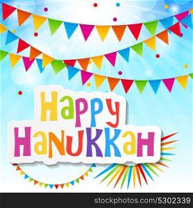 Happy Hanukkah, Jewish Holiday Background. Vector Illustration. Hanukkah is the name of the Jewish holiday. EPS10. Happy Hanukkah, Jewish Holiday Background. Vector Illustration.