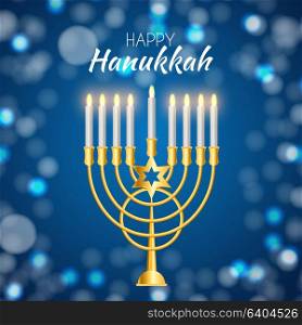Happy Hanukkah, Jewish Holiday Background. Vector Illustration. Hanukkah is the name of the Jewish holiday. EPS10. Happy Hanukkah, Jewish Holiday Background. Vector Illustration. Hanukkah is the name of the Jewish holiday.