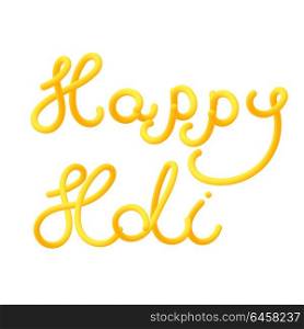 Happy holi greeting card .. Happy holi greeting card for the festival of bright colors. Vector illustration .