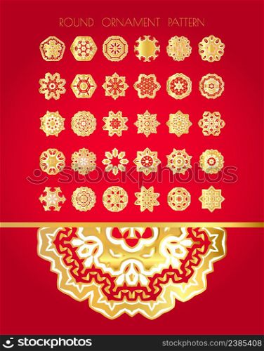 Happy holiday and merry Cristmas art backgrounds.. Set of gold textured snowflakes.