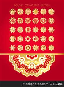 Happy holiday and merry Cristmas art backgrounds.. Set of gold textured snowflakes.