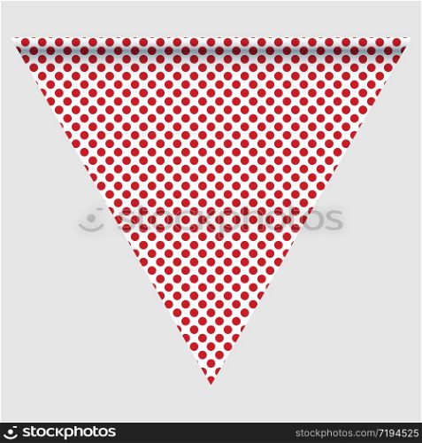 Happy holyday day triangular flag for planar festivals with red, blue and white color stars, stripes, checkered, chevrons. fective background. Vector illustration. Happy holyday day triangular flag for planar festivals with red, blue and white color stars, stripes, checkered, chevrons. fective background.