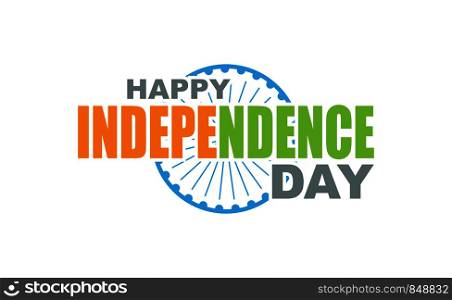 Happy Idependence Day India grating card. Vector illustration. Eps10. Happy Idependence Day India grating card. Vector illustration