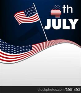Happy independence day 4th of July card