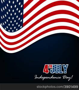 Happy independence day 4th of July card