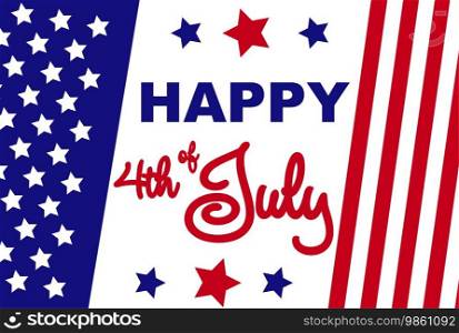 Happy Independence Day Banner USA, 4th of July, flag of USA. Happy Independence Day Banner USA, 4th of July, flag of USA.