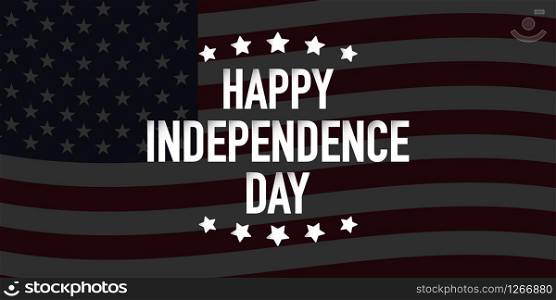 happy independence day fourth of july vector illustration