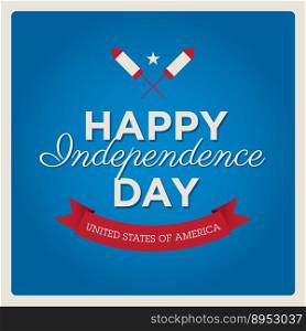 Happy independence day usa cards vector image