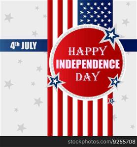 Happy independence day usa Royalty Free Vector Image