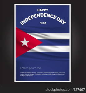 Happy Indpendence day design card vector with flags