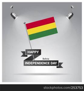 Happy Indpendence day design card vector with flags