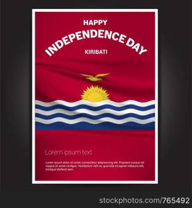 Happy Indpendence day design card vector with flags