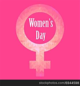 Happy international womens day greeting card.. March 8 illustration. Happy international womens day greeting card bon pink Background