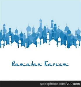 happy islam mubarak. islamic ramadan mubarak art theme vector illustration