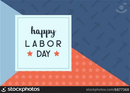 Happy labor day background illustration